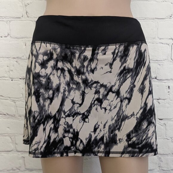 Lululemon Run Pace Setter Skirt Great Granite Black Mojave 6 - Picture 3 of 7